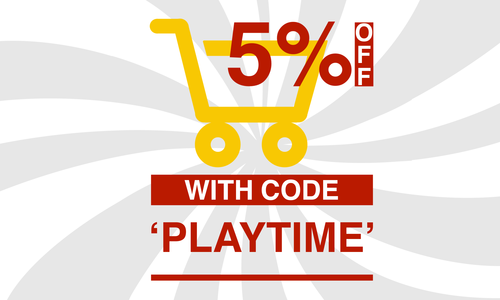 <span style="color: red; font-weight: bold;">Use code PLAYTIME in basket to get 5% OFF<br />
***code Expire 27/04/2026***</span>
