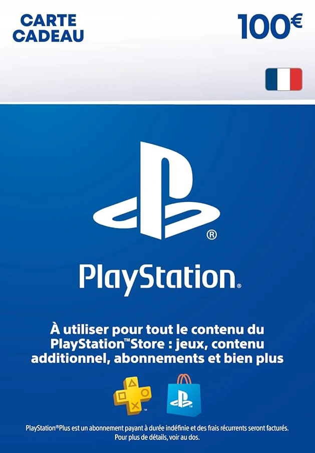 Carte Cadeau PlayStation Store 100 €  PSN France