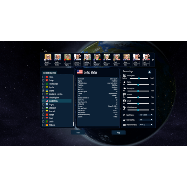 Geo-Political Simulator 2026 Edition (ROW)