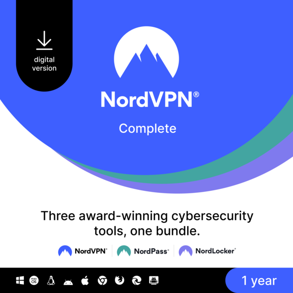 NordVPN Complete - 1-Year Cybersecurity Package (V