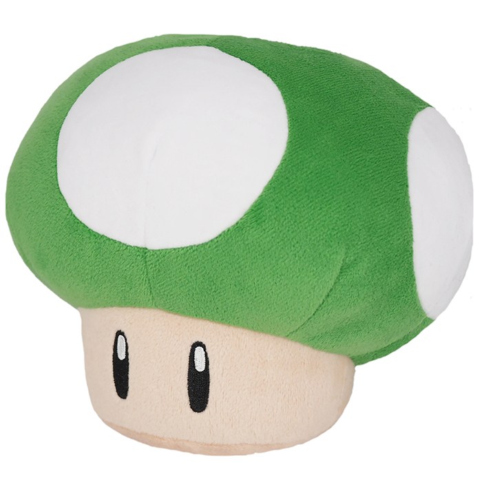 Nintendo 1-UP Pilz Plüsch grün 16cm