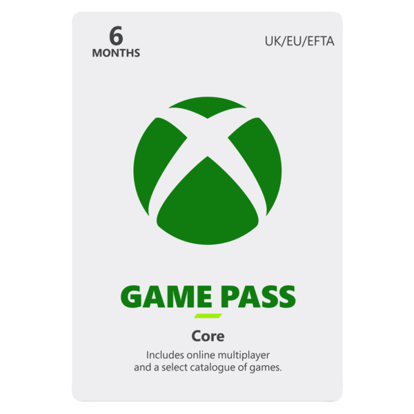 Xbox Game Pass Core 6 Month Membership