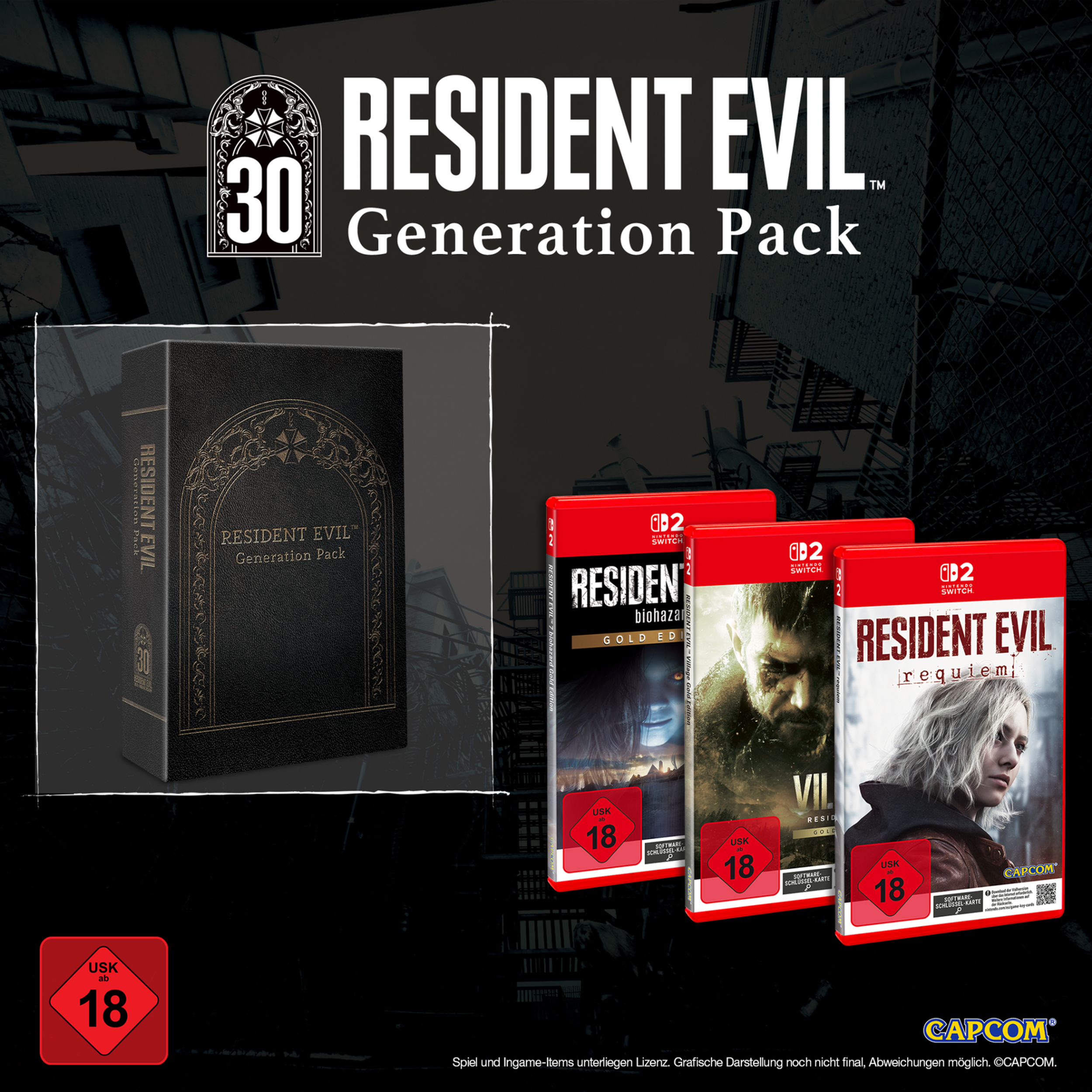 Resident Evil Generations Pack: RE7, RE8 & RE - Switch 2