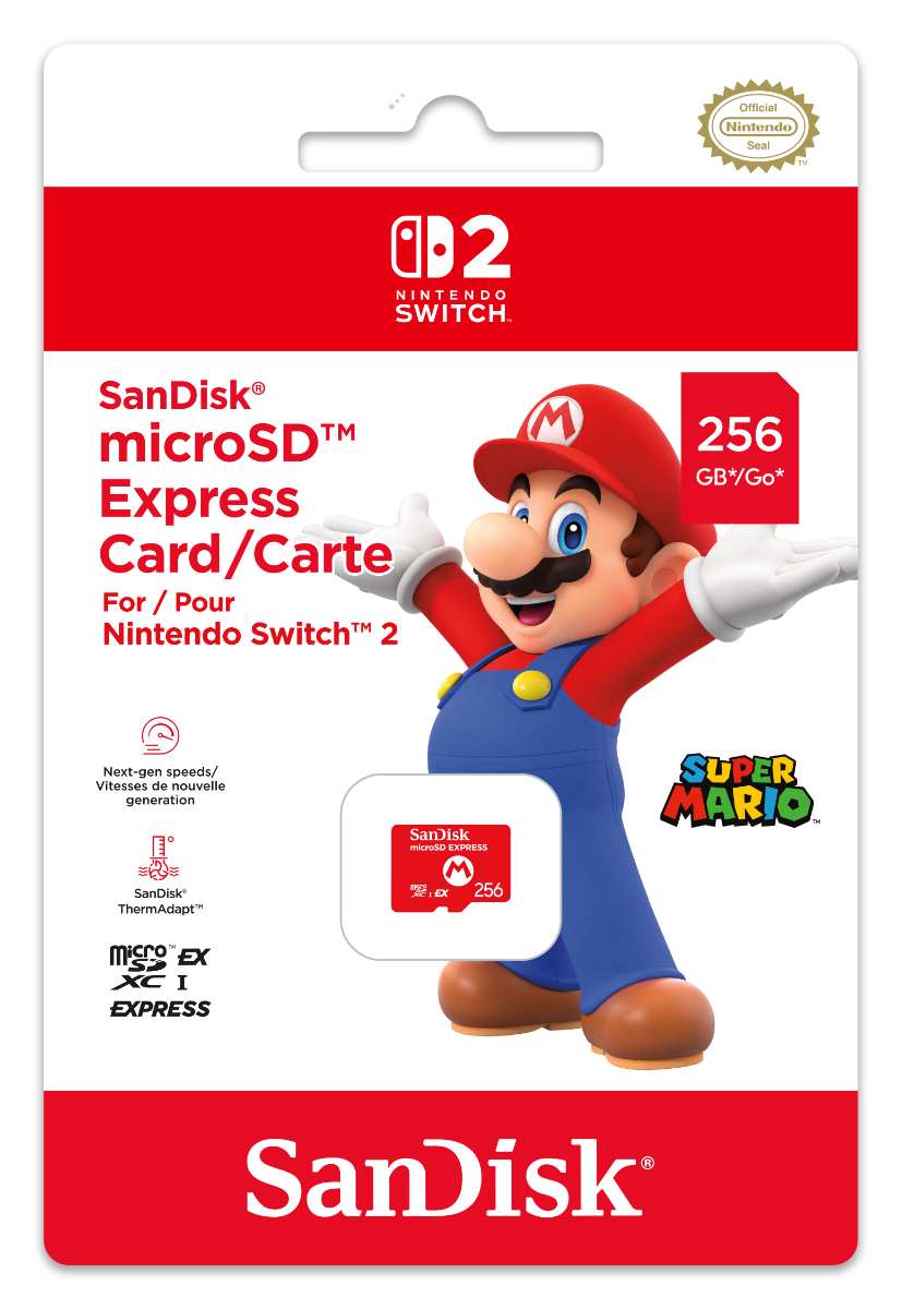 SanDisk microSD EXPRESS Card 256 GB im Mario Design