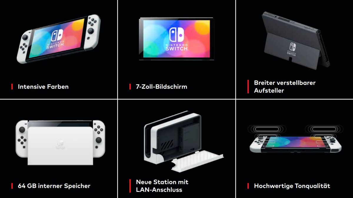 Switch Konsole Weiss (OLED Modell)