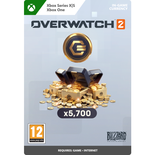 Overwatch 2 - 5,000 (+700 Bonus) Overwatch Coins  Xbox Series X | S - Xbox One Download