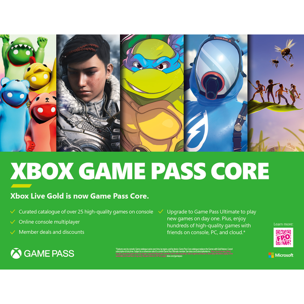 Xbox Game Pass Core  12 Month Membership