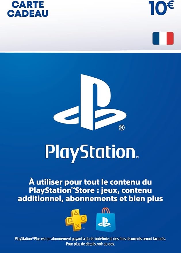 PlayStation Store Carte Cadeau 10€ | PSN Compte Français