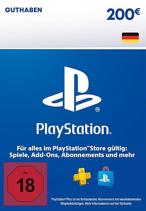 200€ PlayStation Store Guthaben | PSN Deutsches Konto