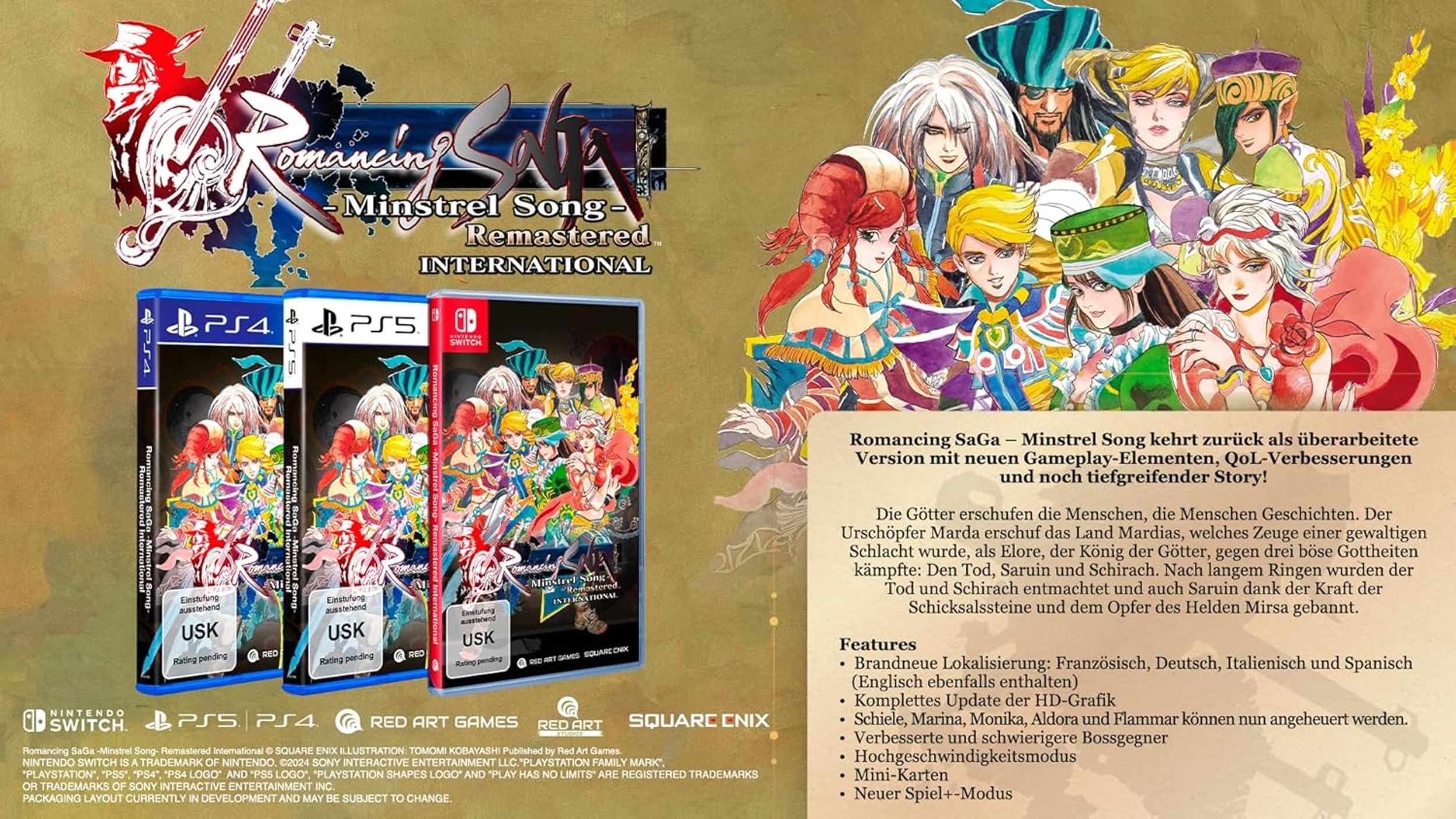 Romancing SaGa: Minstrel Song Remastered International - PS5