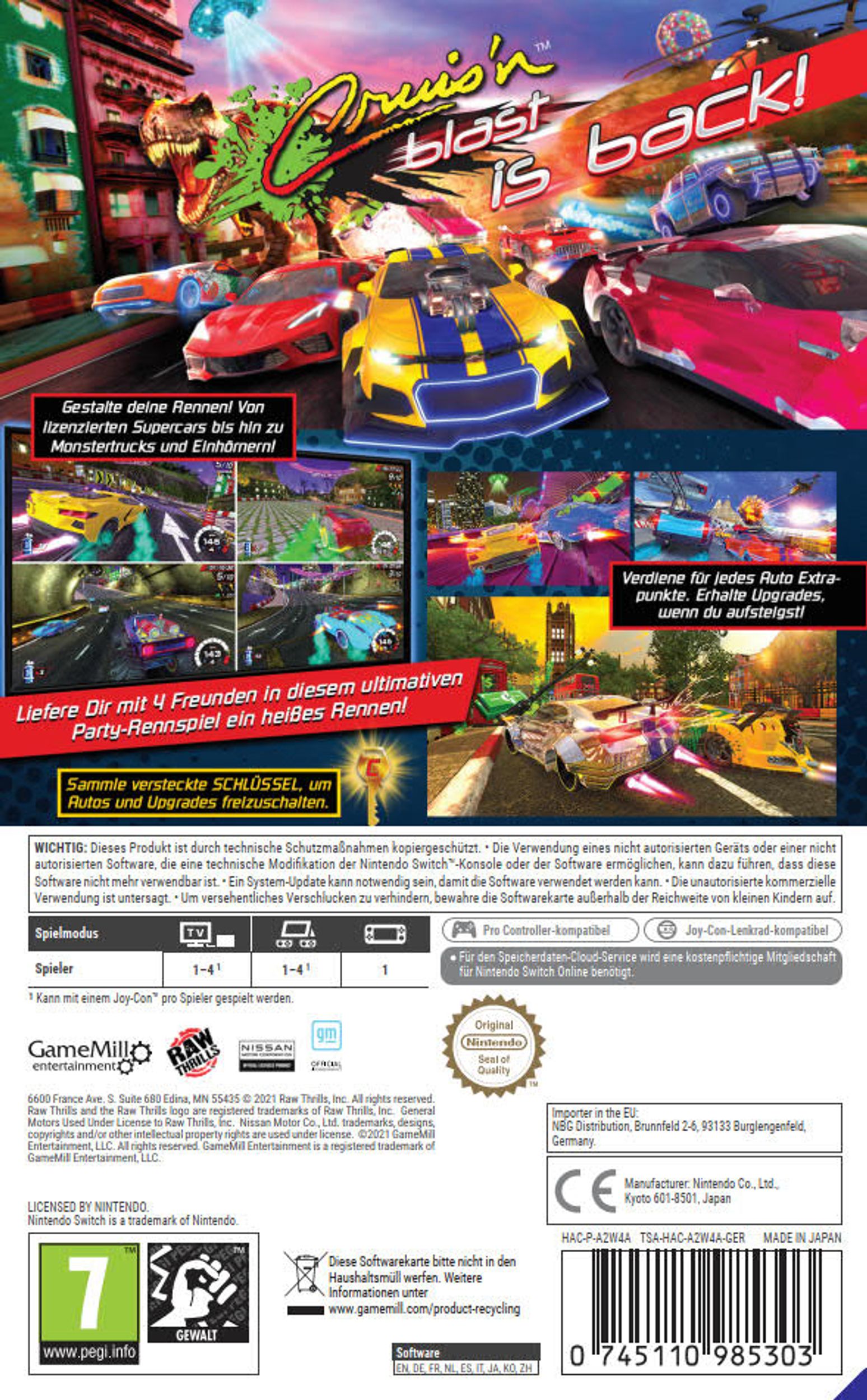 Cruis'n blast - Switch