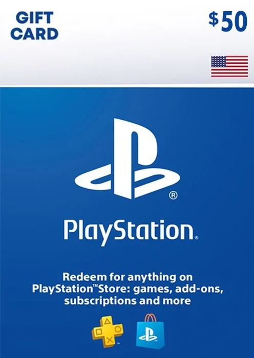 $50 PlayStation Store Gift Card PS5 / PS4 | PSN USA Account