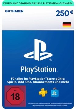 250€  PlayStation Store Guthaben | PSN Deutsches Konto