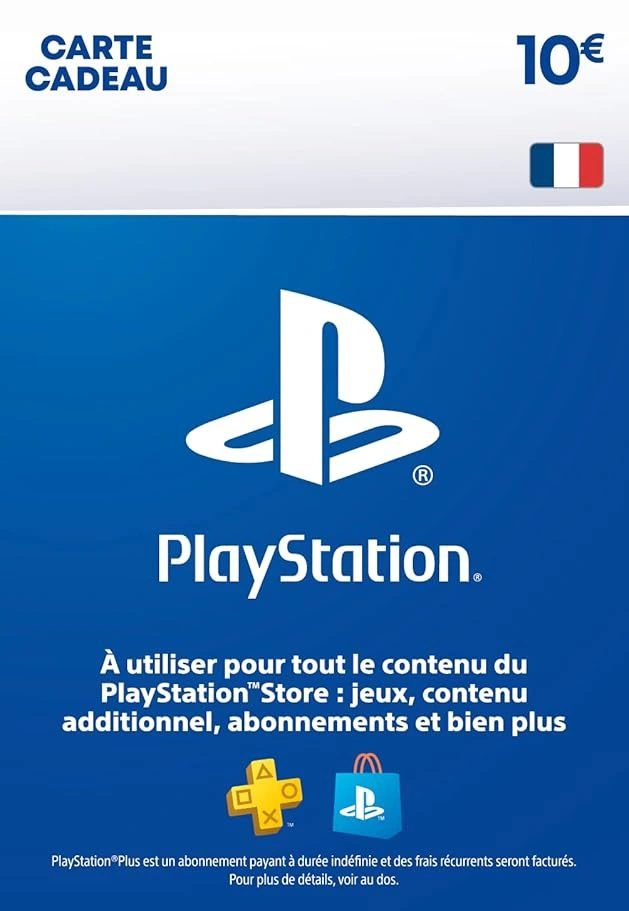 Carte Cadeau PlayStation Store 10 € – PSN France