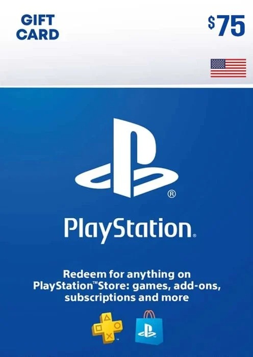 $75 PlayStation Store Gift Card  PS5 / PS4 | PSN USA Account 