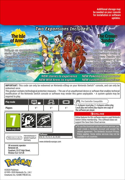 Pokemon Sword Expansion Pass