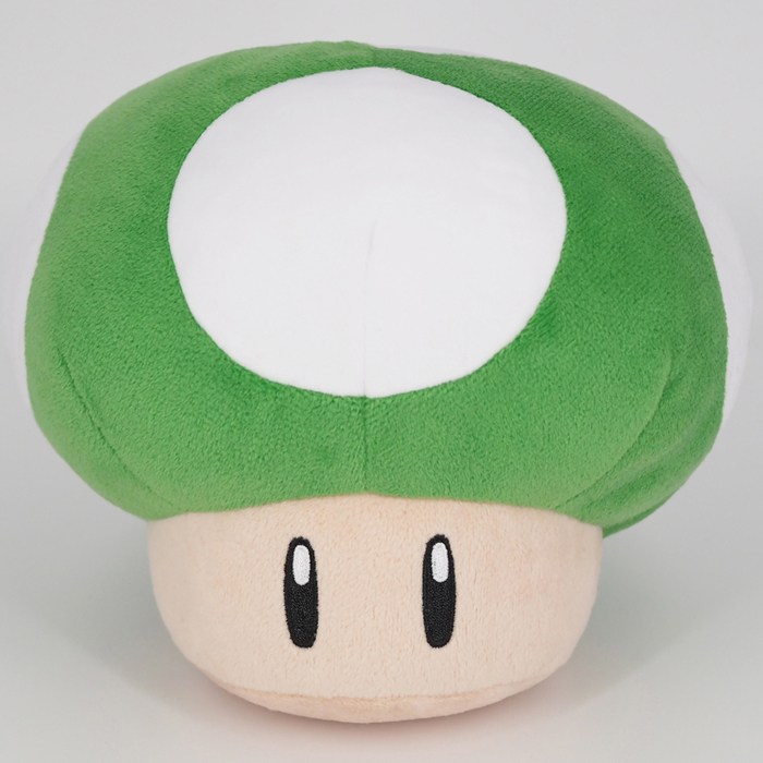 Nintendo 1-UP Pilz Plüsch grün 16cm